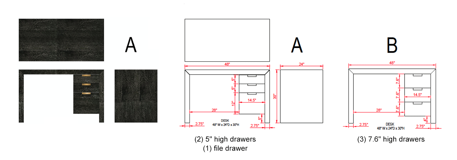 student desk schematic
